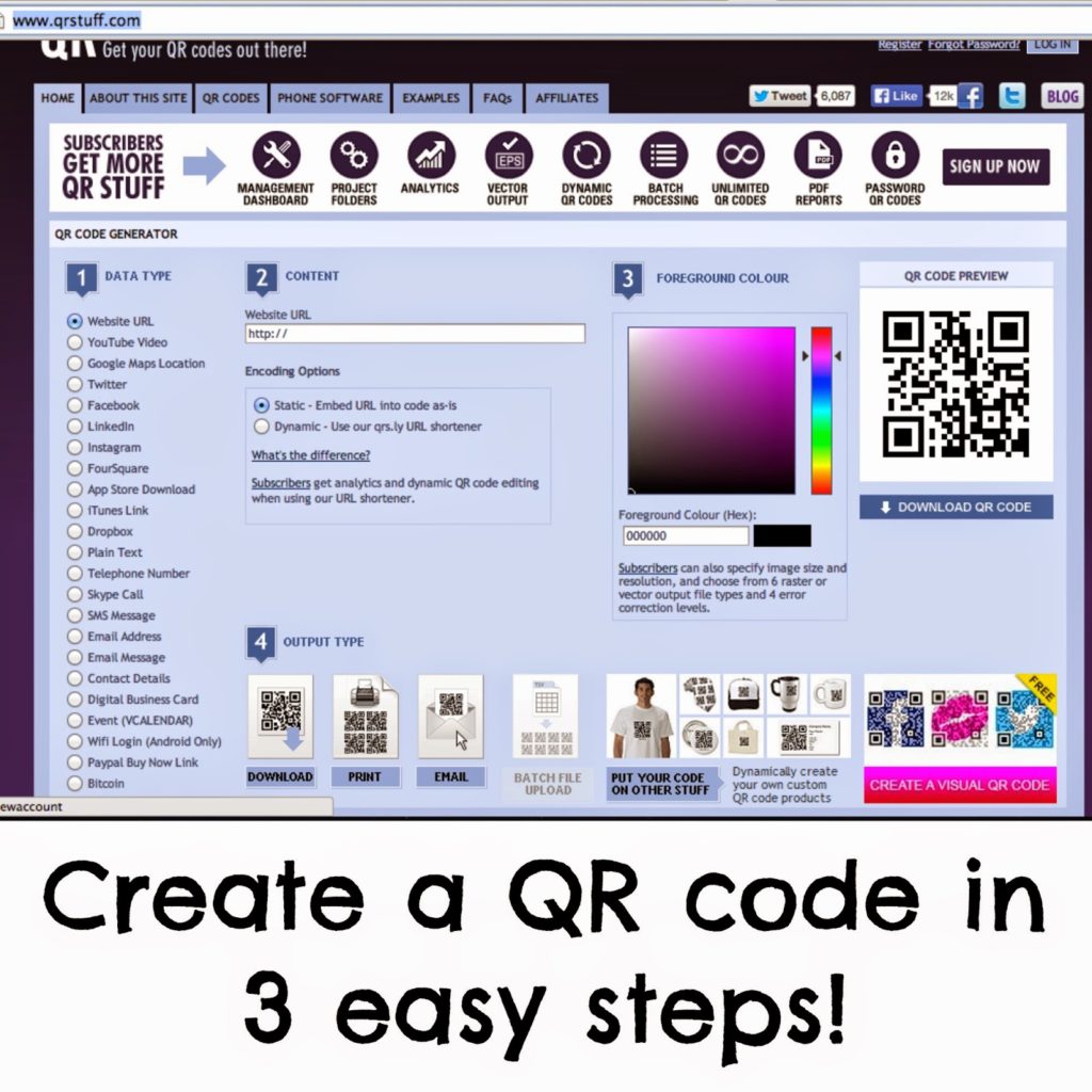 How to create and scan a QR code