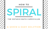 How to Spiral the Ontario Math Curriculum